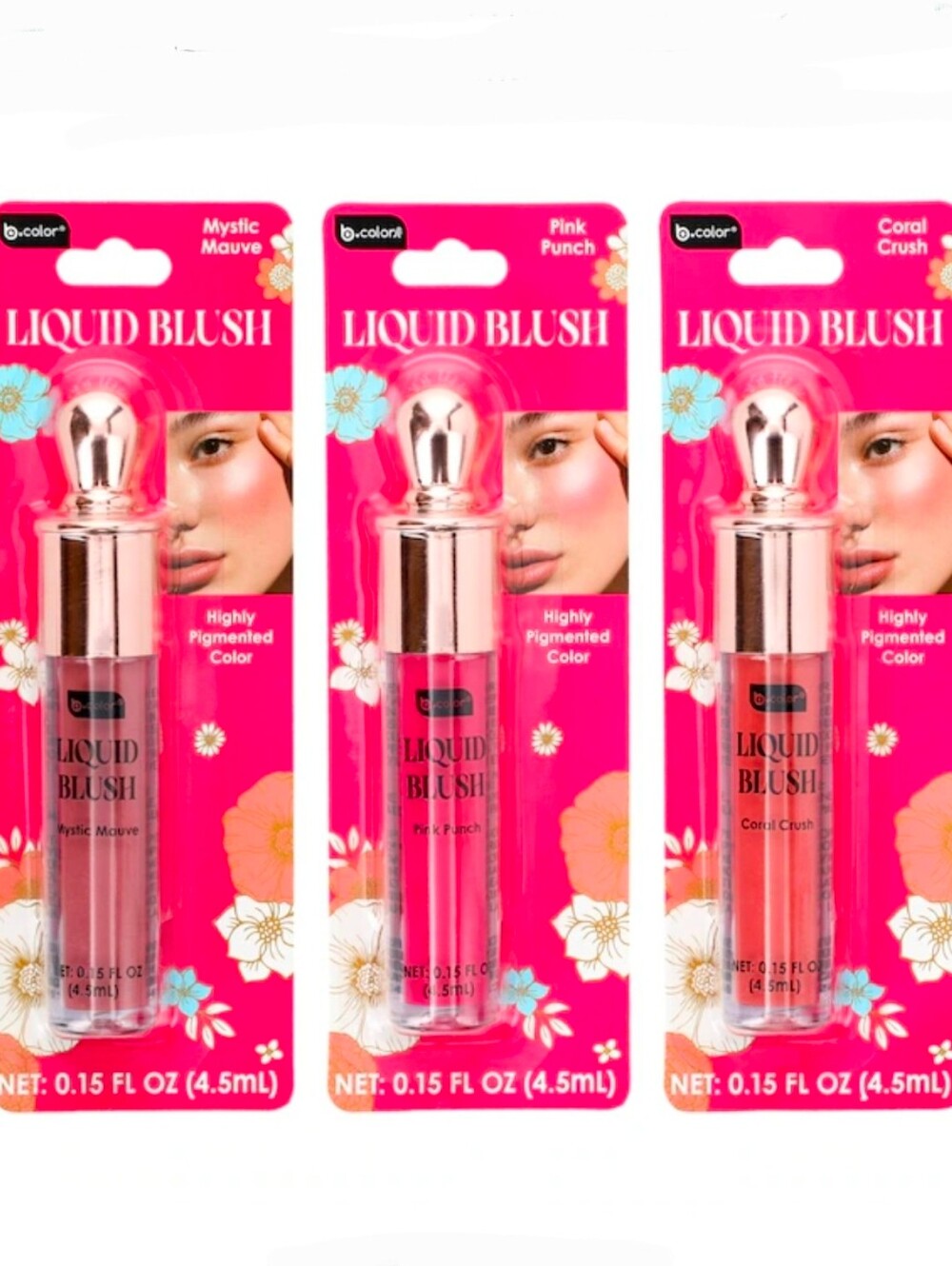 B Color Liquid Blush — Pink Punch, Mystic Mauve & Coral Crush (Set) BNIB